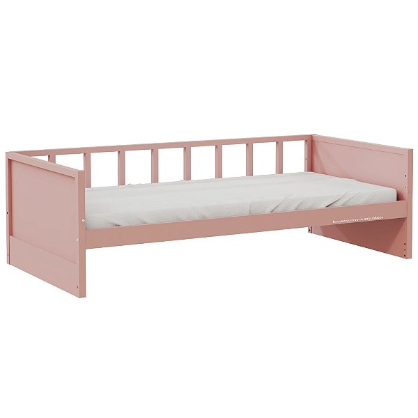 Cama Sofá Infantil Link - 1 Grade Palitada - Rose