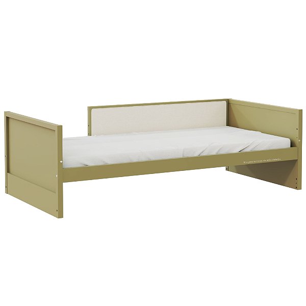 Cama Infantil Link - Com Meia Grade Em Palha Natural - Cacto