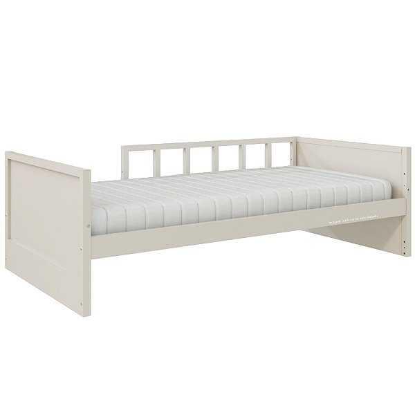 Cama Infantil Link - Com Meia Grade Palitada - Areia