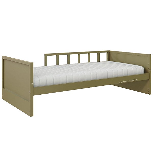 Cama Infantil Link - Com Meia Grade Palitada - Cacto