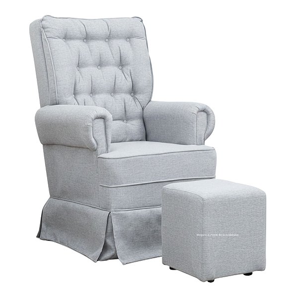 Poltrona De Amamentação Sonhos - Com Balanço - Com Puff - TC185