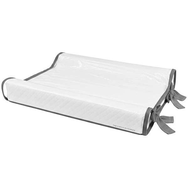 Trocador Anatômico - Malha Jacquard - Cinza New Grey