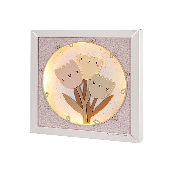 Quadro Infantil De Luz Tulipa - Árvore - 110502