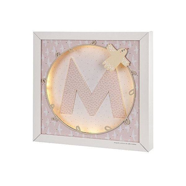 Quadro De Luz Com Inicial Personalizada - Árvore - 110503 - Personalizado