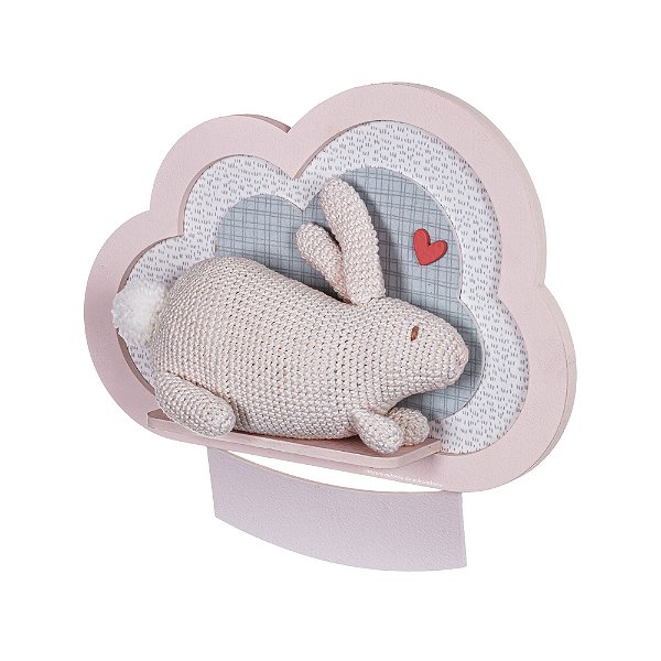 Quadro Infantil Personalizável Amigurumi Coelhinho - Bosque - 92028 - Personalizado