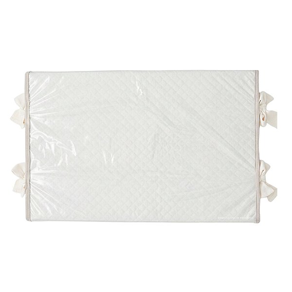 Trocador Reto - Malha Jacquard - Off White Natural