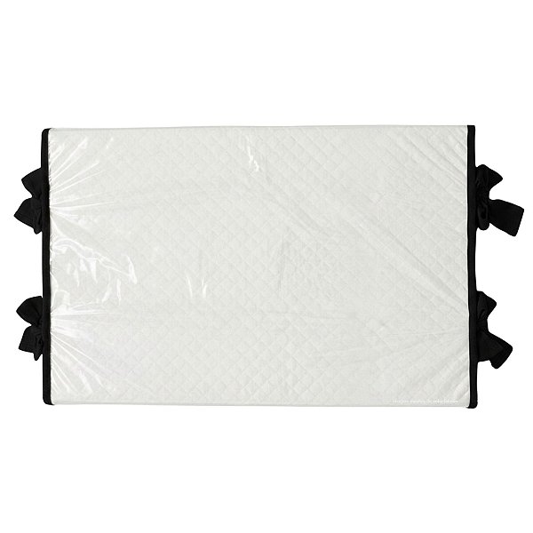 Trocador Reto - Malha Jacquard - New Black