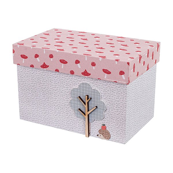 Caixa Decorativa Infantil Em MDF M - Bosque - 92061