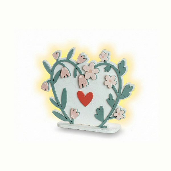 Luminária De Mesa Coração - Bosque - 92143