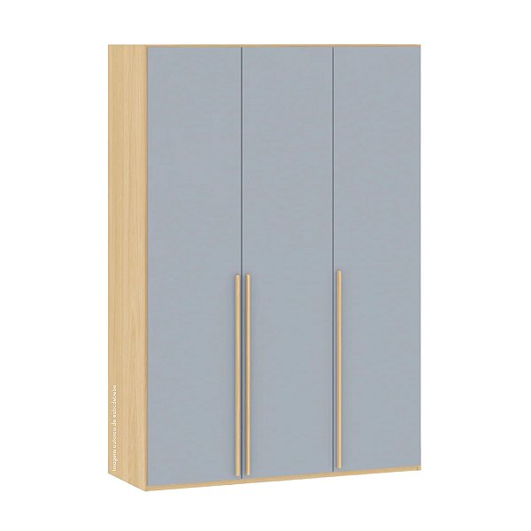 Guarda-Roupa Linha Join - Azul Sereno Com Carvalho Malva