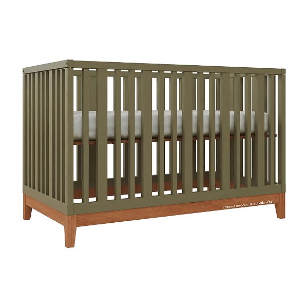 Berço Fio Plus - 2 Em 1 - Verde Cacto