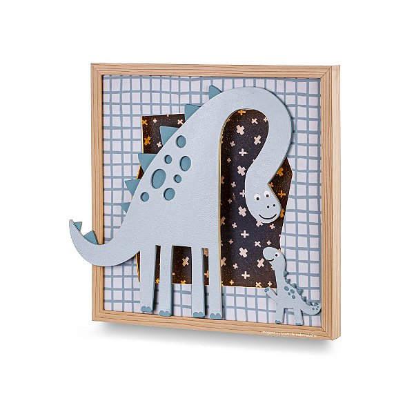 Quadro Decorativo Com Luz Mamãe E Bebê - Dinos - 94500