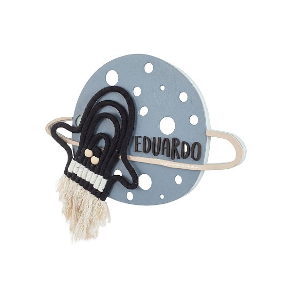 Quadro Infantil Decorativo Personalizável Amigurumi Foguete - Espaço - 69025