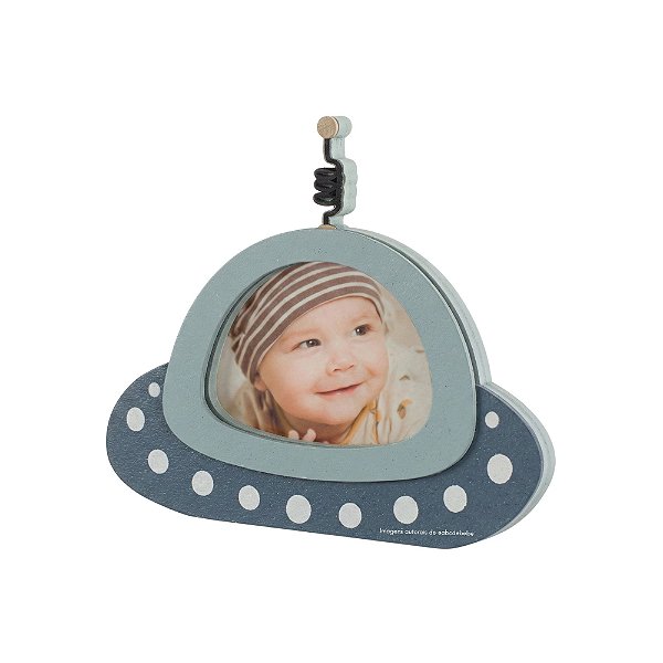Porta-Retrato Decorativo Infantil Nave 2 - Espaço - 69071