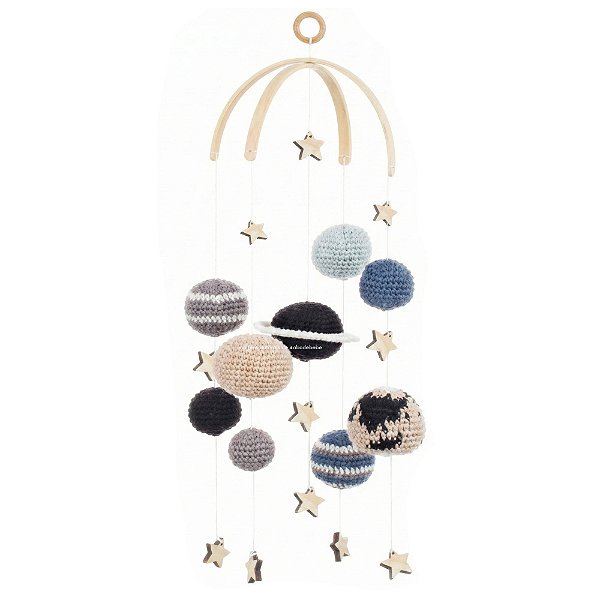 Móbile Em Crochê Decorativo Infantil - Espaço - 69110