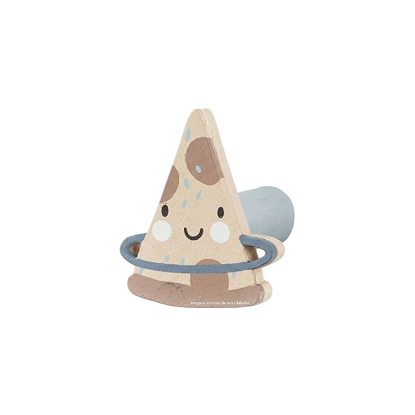 Cabideiro Unitário Infantil Decorativo Pizza - Espaço - 69122