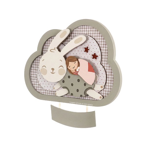 Quadro Porta Maternidade Decorativo Infantil - Fadinhas - 103020