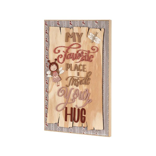 Quadro Decorativo Infantil Avulso M Tema Fadas - Fadinhas - 103024