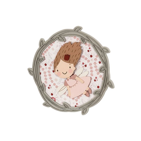 Quadro Decorativo Infantil Avulso P - Fadinhas - 103025