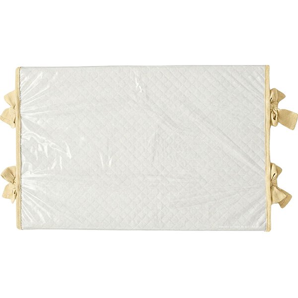 Trocador Reto - Malha Jacquard - Amarelo Charm