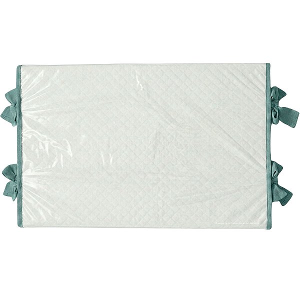 Trocador Reto - Malha Jacquard - Verde Senécio