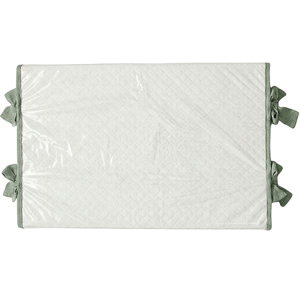 Trocador Reto - Malha Jacquard - Verde Plantação