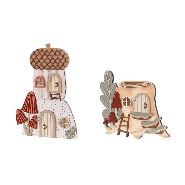 Kit Com 2 Quadros Decorativos Infantil Tema Fadas - Fadinhas - 103050