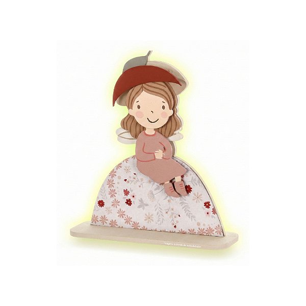 Luminária De Mesa Infantil Decorativa Menina - Fadinhas - 103141