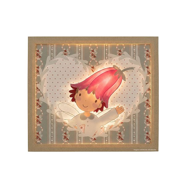 Quadro De Luz Menina Decorativo Infantil - Fadinhas - 103501