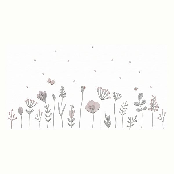 Painel Decorativo Infantil Menor Para Parede - Flora - 105012