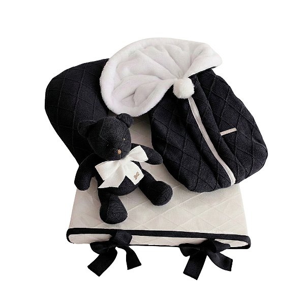 Kit Primeiros Momentos - 4 Peças Em Tricot - New Grey