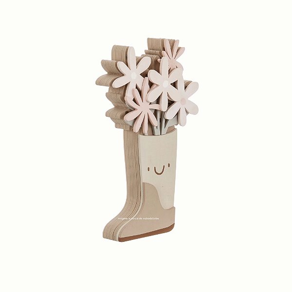 Enfeite Prateleira Infantil Bota Decorativo - Flora - 105031