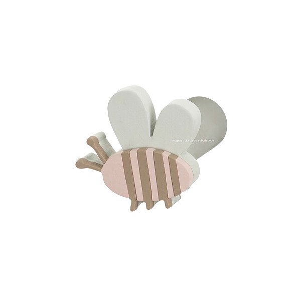 Cabideiro Decorativo Infantil Abelha - Flora - 105122