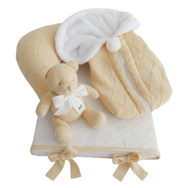 Kit Primeiros Momentos - 4 Peças - Amarelo Charm