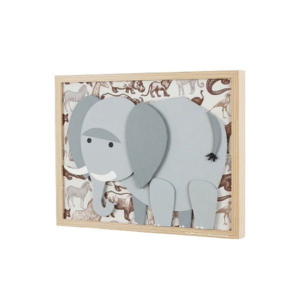 Quadro Decorativo Avulso P Para Quarto De Bebê - Zoo - 72024