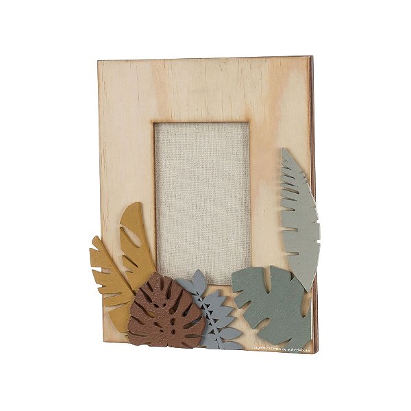Porta-Retrato Decorativo Infantil 2 Folhas - Zoo - 72071