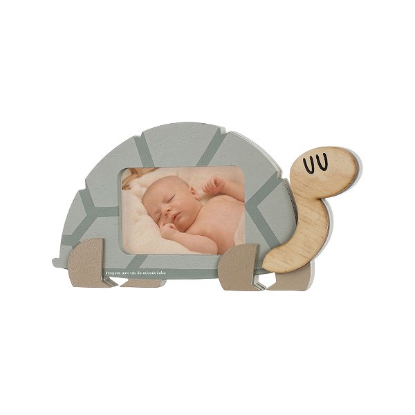 Porta-Retrato Decorativo Infantil 3 Tartaruga - Zoo - 72074