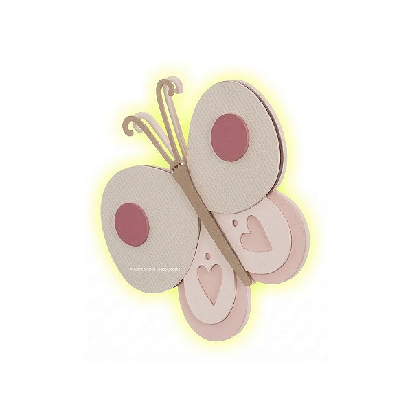 Luminária Decorativa De Parede Borboleta - Flora - 105142