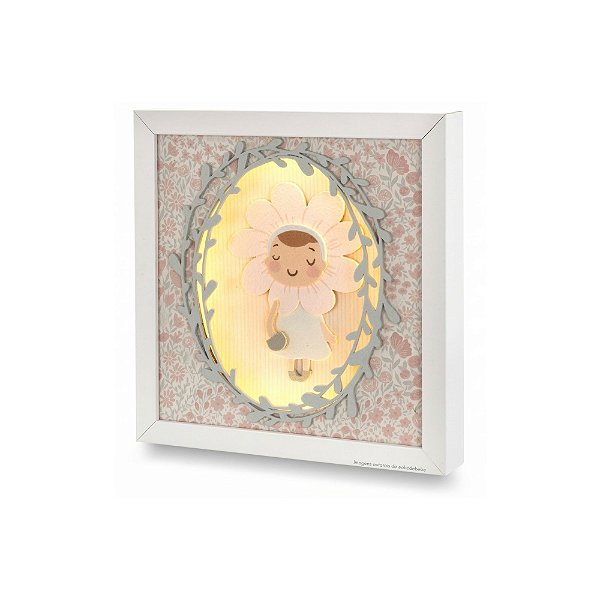 Quadro Decorativo Infantil De Luz Menina - Flora - 105501