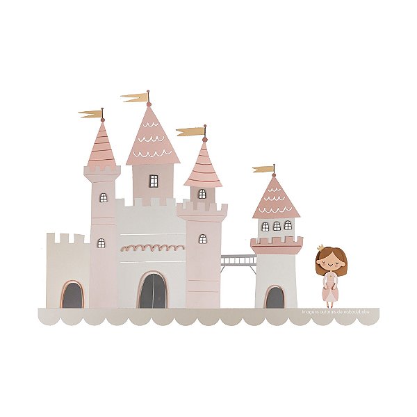 Painel Decorativo De Parede Castelo Encantado Menor - Princess - 100012