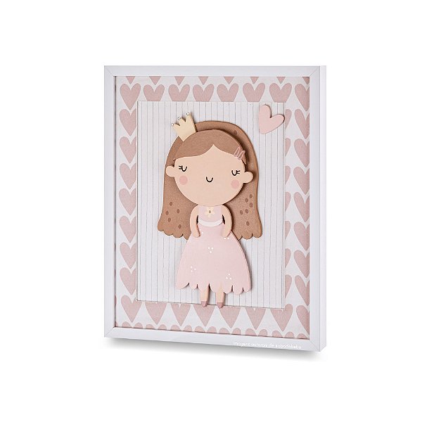 Quadro Decorativo Avulso P Princesa Para Quartinho De Bebê - Princess - 100025