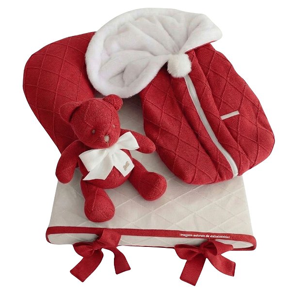 Kit Primeiros Momentos - 4 Peças - Vermelho Tomate