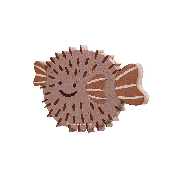 Cabideiro Decorativo Infantil Baiacu - Mar - 77123