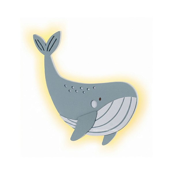 Luminária Decorativa De Parede Baleia Infantil - Mar - 77141