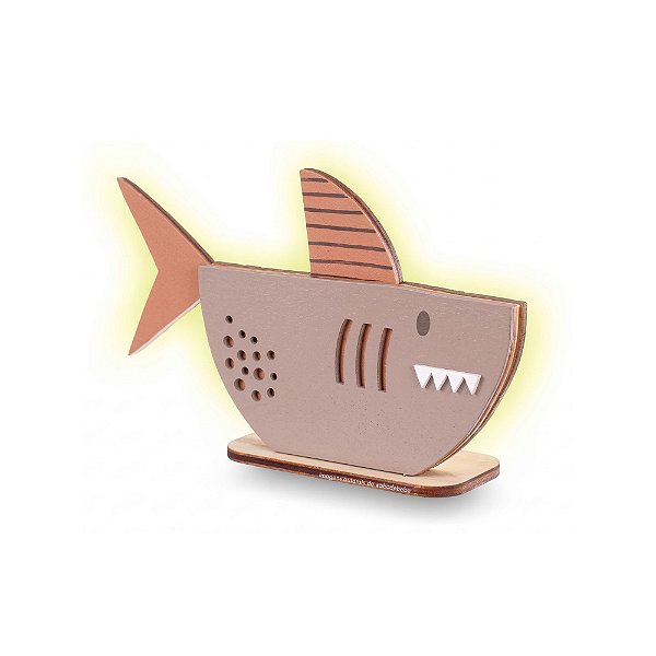 Luminária Decorativa Infantil De Mesa Tubarão - Mar - 77143