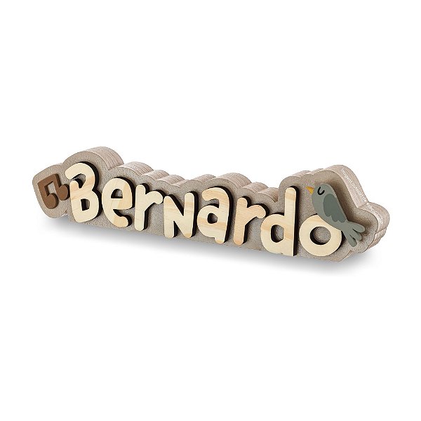 Enfeite Decorativo De Prateleira Com Nome Personalizável - Música - 101034