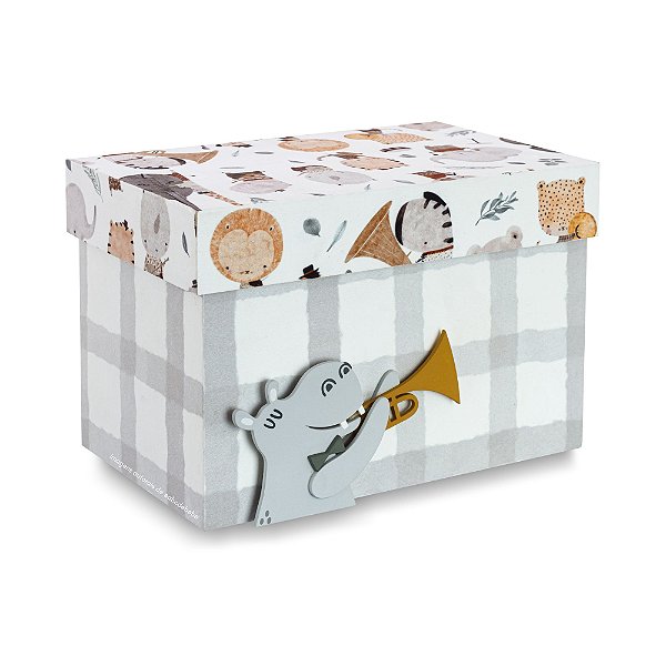 Caixa Organizadora Decorativa M Infantil - Música - 101061