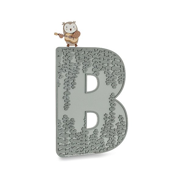 Inicial Decorativa Infantil Personalizada Para Parede - Música - 101101 - Personalizado