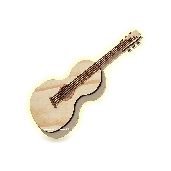Luminária De Parede Infantil Violão - Música - 101140