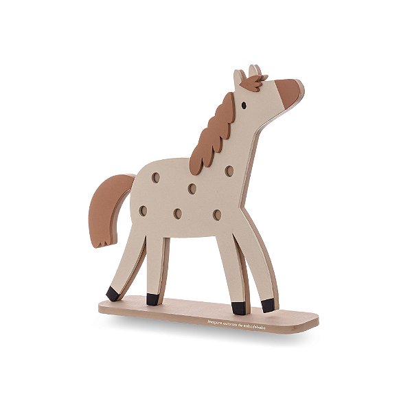 Enfeite Para Prateleira Decorativo Infantil Cavalinho - Fazendinha - 97031